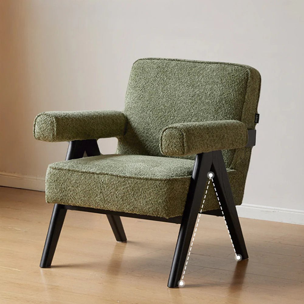 Polino Faux Shearling Leisure Sofa Chair - Image 5