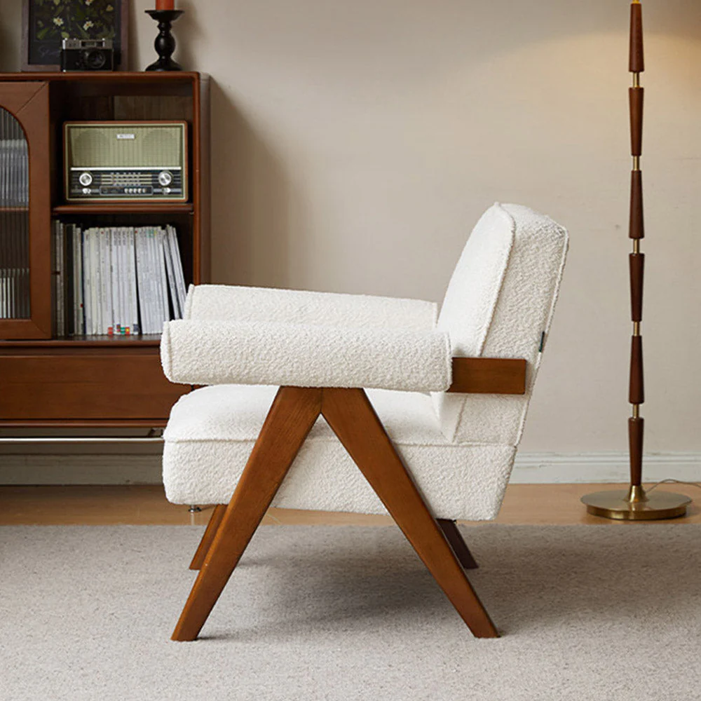 Polino Faux Shearling Leisure Sofa Chair - Image 6