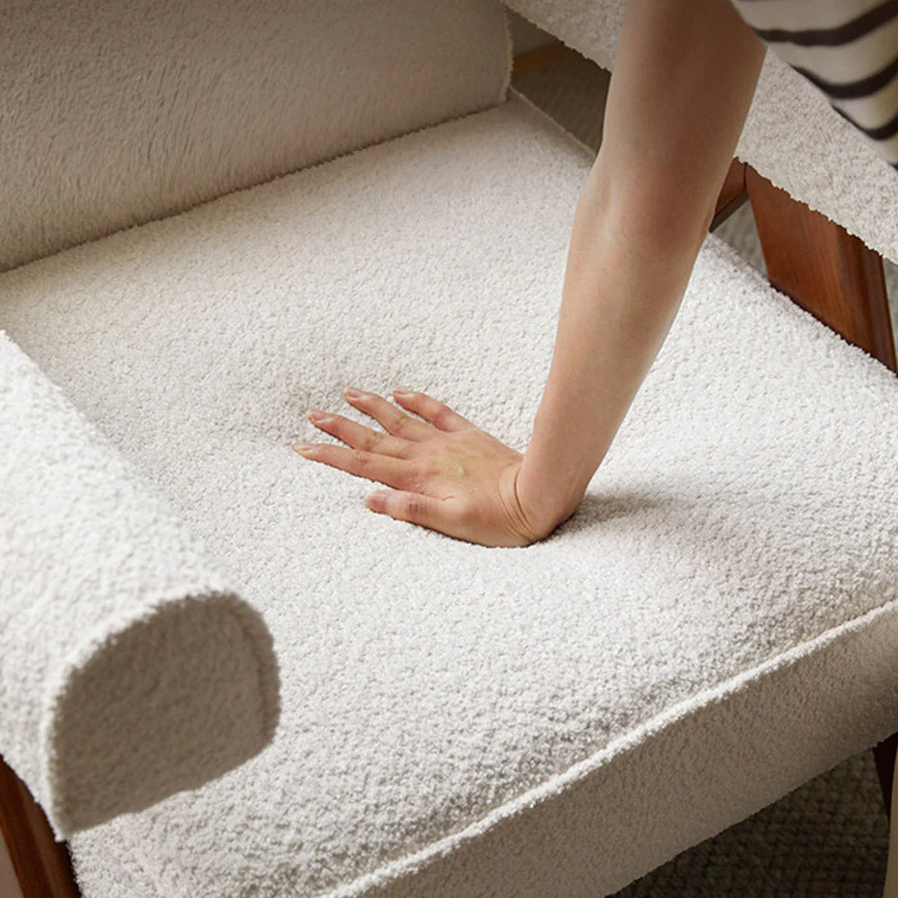 Polino Faux Shearling Leisure Sofa Chair - Image 8