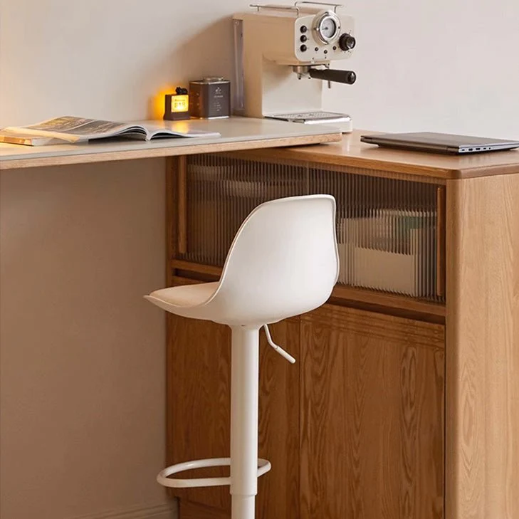 Polle Silicone Leather Height Adjustable Bar Stool - Image 2