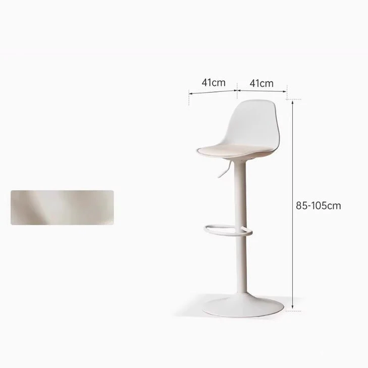 Polle Silicone Leather Height Adjustable Bar Stool - Image 6