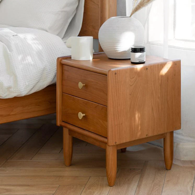 Prunus Solid Cherry Bedside Table - Image 3