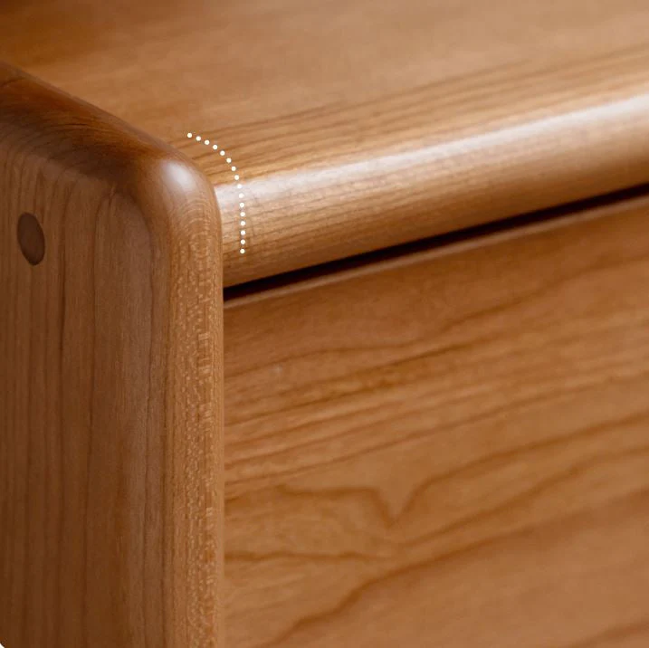 Prunus Solid Cherry Bedside Table - Image 6
