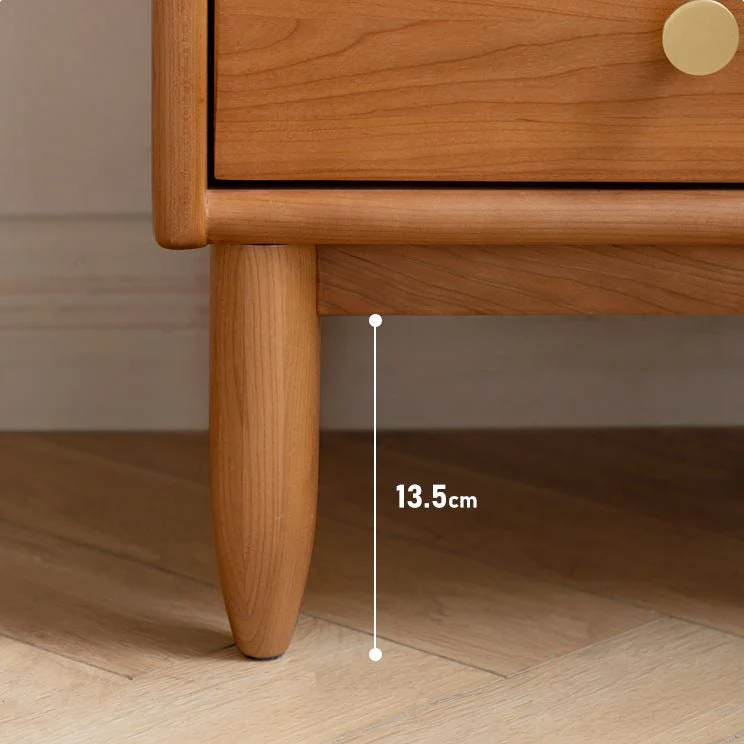 Prunus Solid Cherry Bedside Table - Image 7