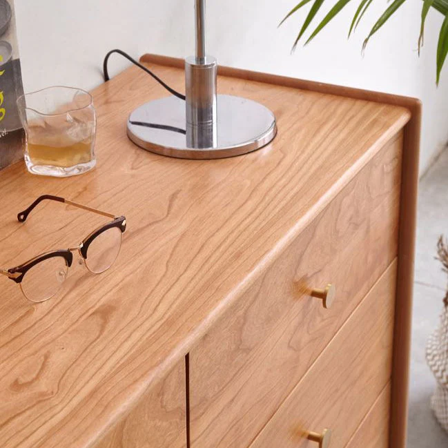 Prunus Solid Cherry 6 Chest of Drawers - Image 4