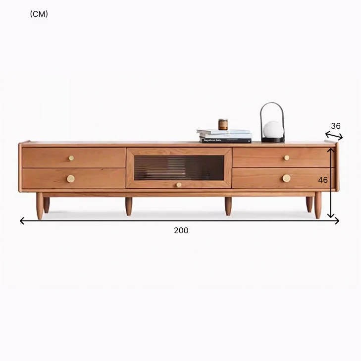 Prunus Solid Cherry Entertainment Unit - Image 10