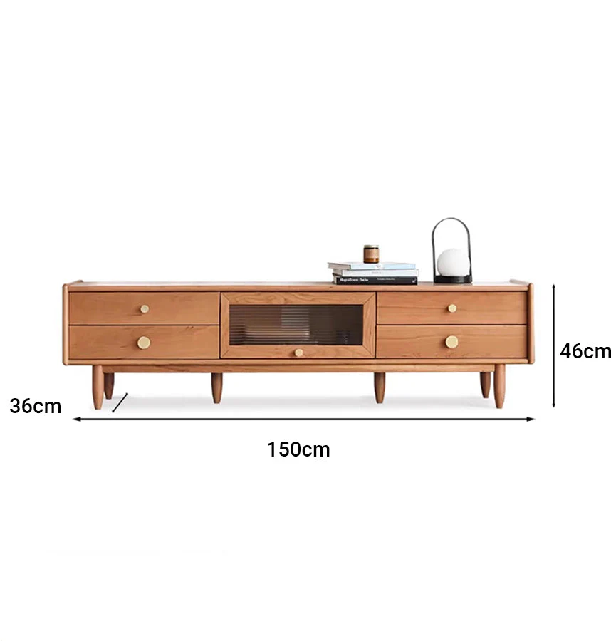 Prunus Solid Cherry Entertainment Unit - Image 8