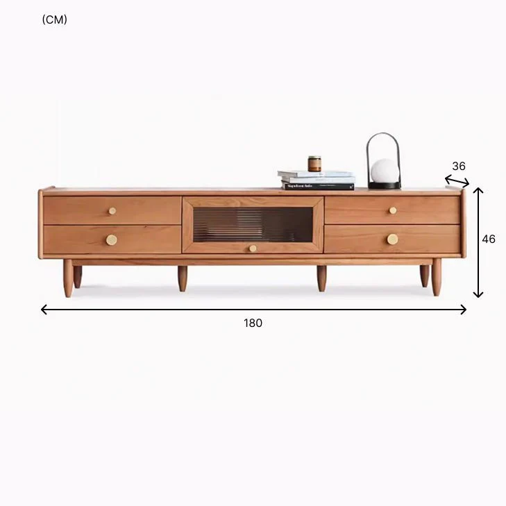 Prunus Solid Cherry Entertainment Unit - Image 9