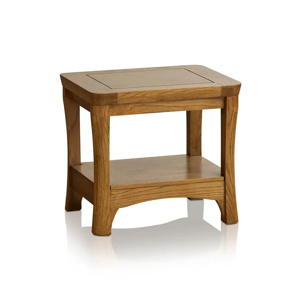 Renwick Natural Solid Oak Lamp Table - Image 3