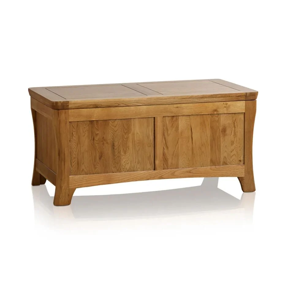 Renwick Rustic Solid Oak Storage Box - Image 3