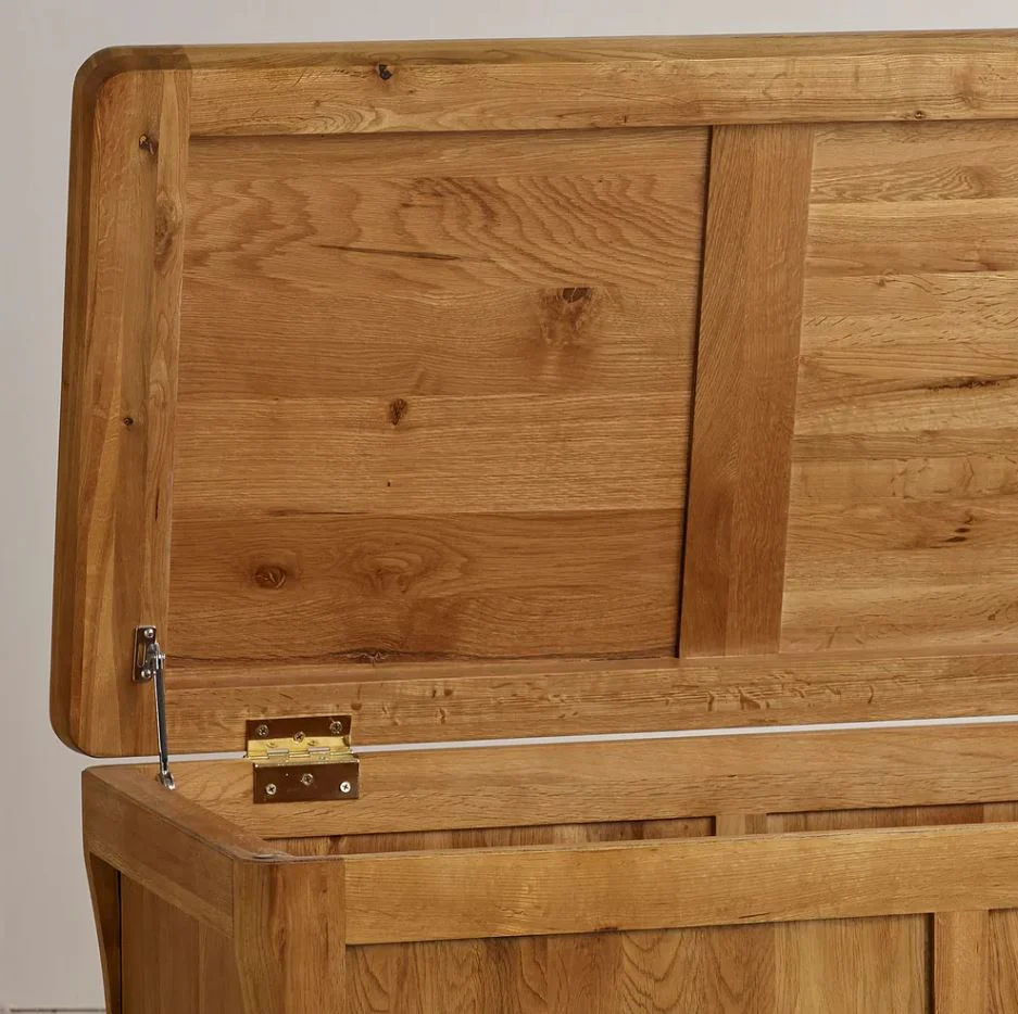 Renwick Rustic Solid Oak Storage Box - Image 4