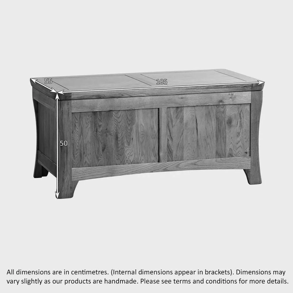 Renwick Rustic Solid Oak Storage Box - Image 5