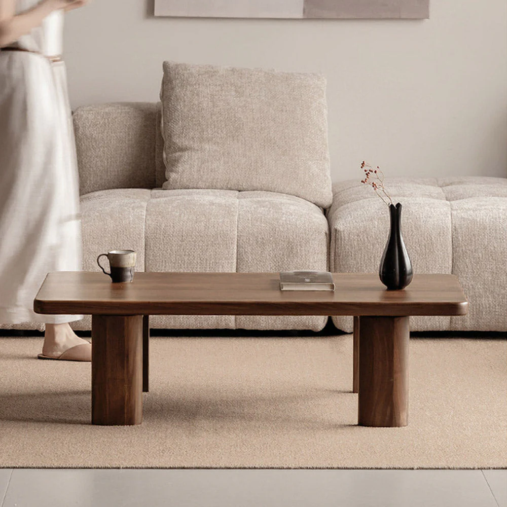 Ribera Natural Solid Walnut Coffee Table - Image 2
