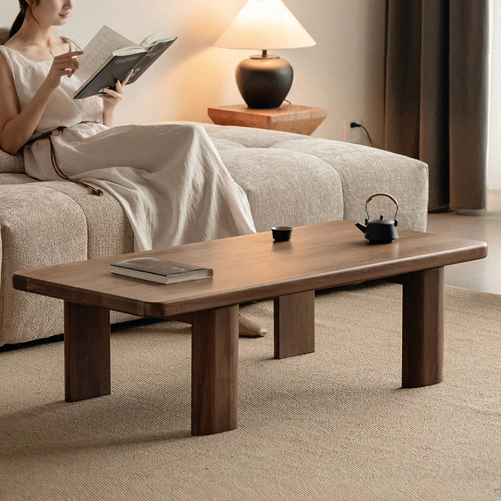 Ribera Natural Solid Walnut Coffee Table - Image 3