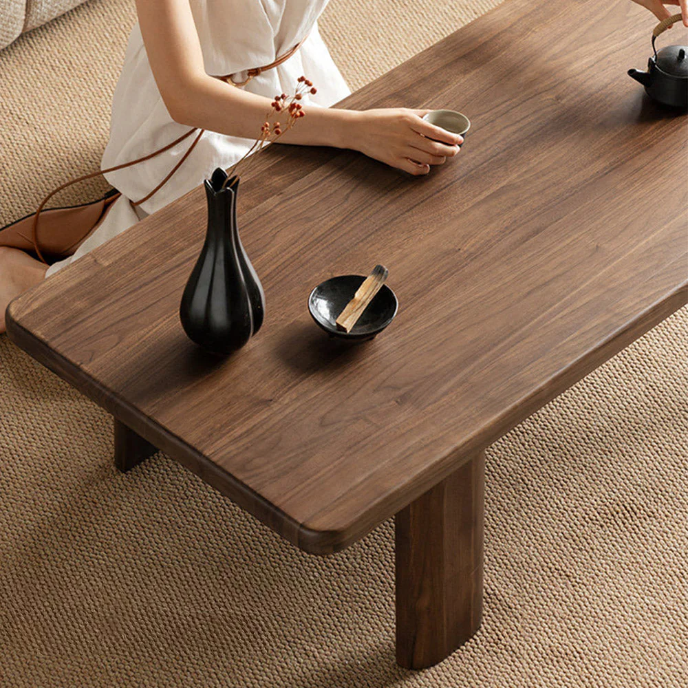 Ribera Natural Solid Walnut Coffee Table - Image 5