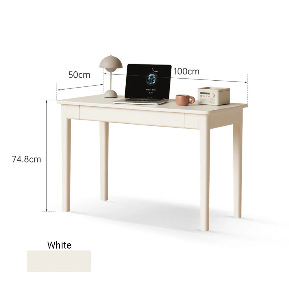 Roascio Solid Rubber Wood Office Desk - Image 10