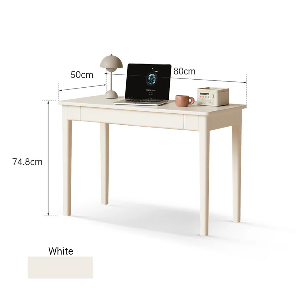 Roascio Solid Rubber Wood Office Desk - Image 9