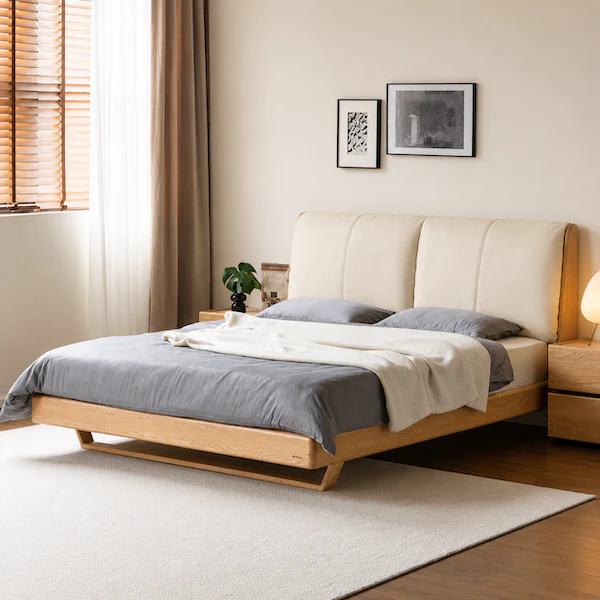Rometta Natural Solid Oak Bed Frame