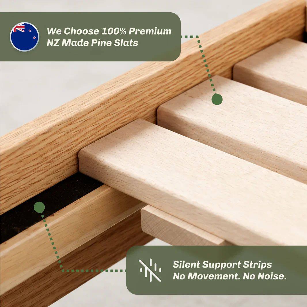 Rometta Natural Solid Oak Bed Frame - Image 10