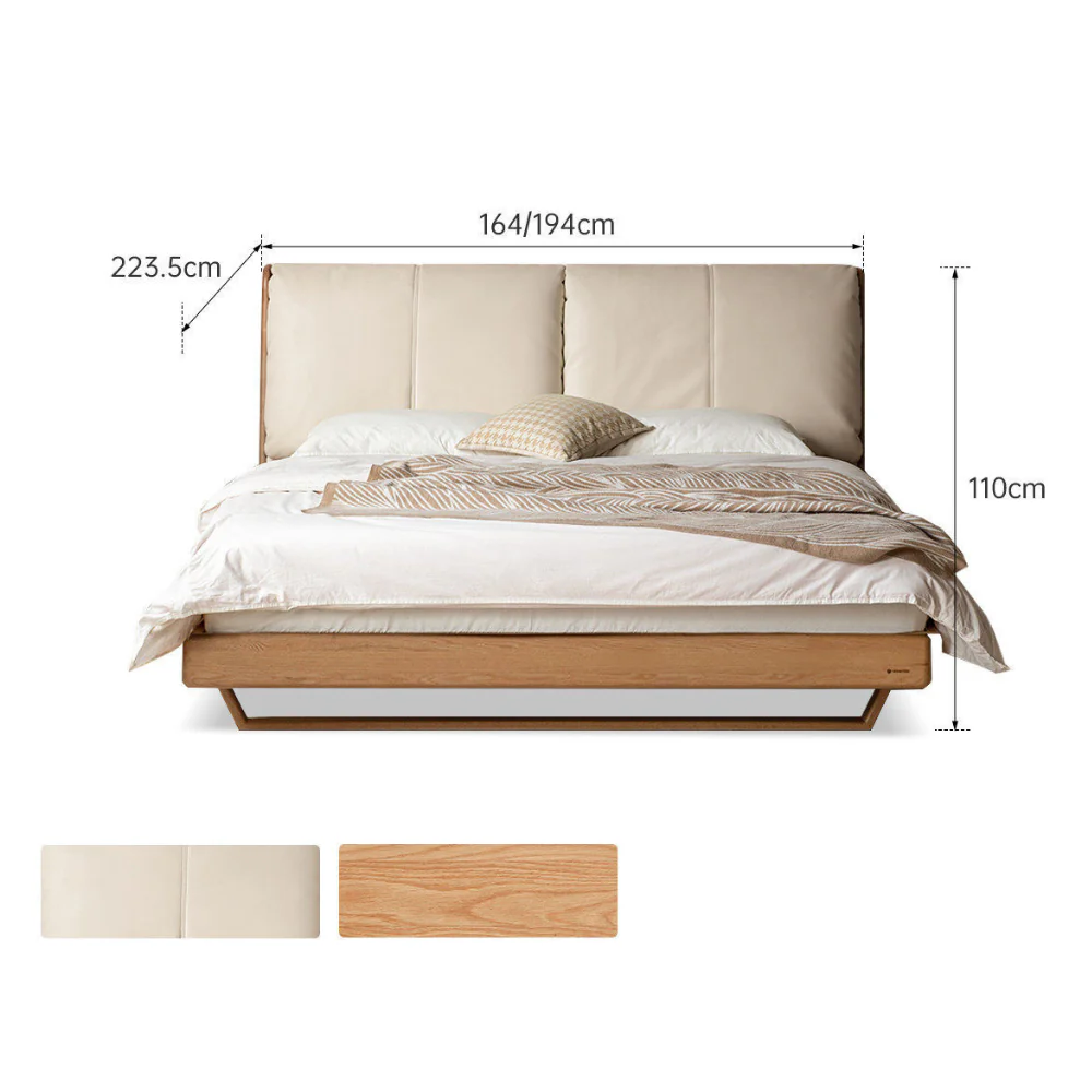 Rometta Natural Solid Oak Bed Frame - Image 12