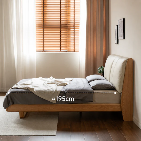 Rometta Natural Solid Oak Bed Frame - Image 2