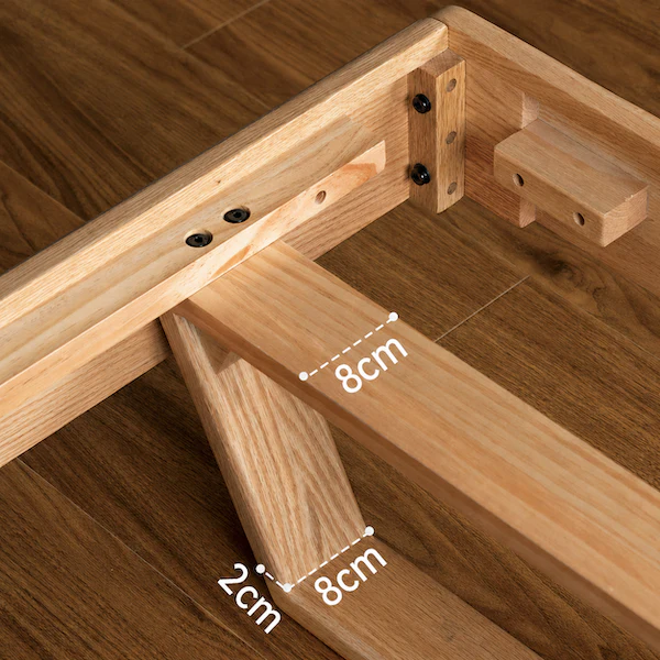 Rometta Natural Solid Oak Bed Frame - Image 6