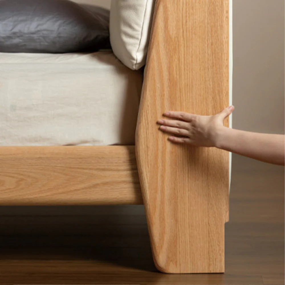 Rometta Natural Solid Oak Bed Frame - Image 7
