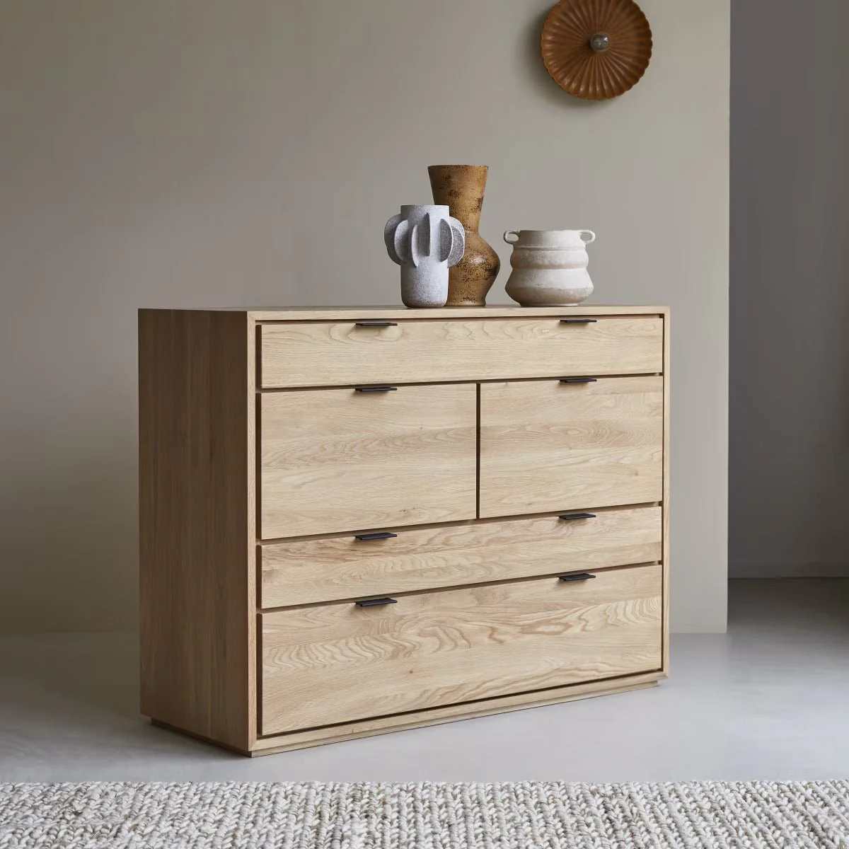 Rouen Natural Solid Oak Chest of Drawers - Image 2