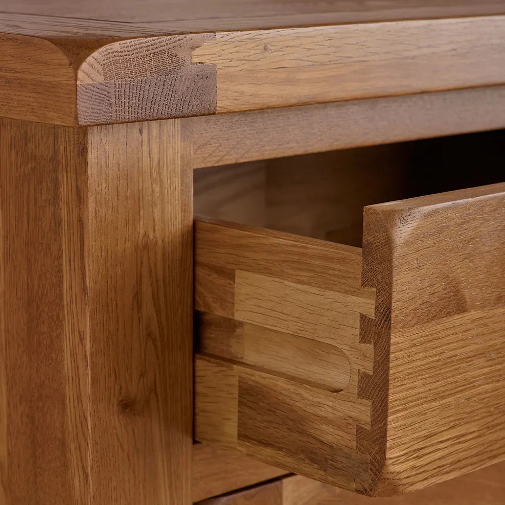 Rustic Country Solid Oak 5 Drawers Tallboy - Image 4
