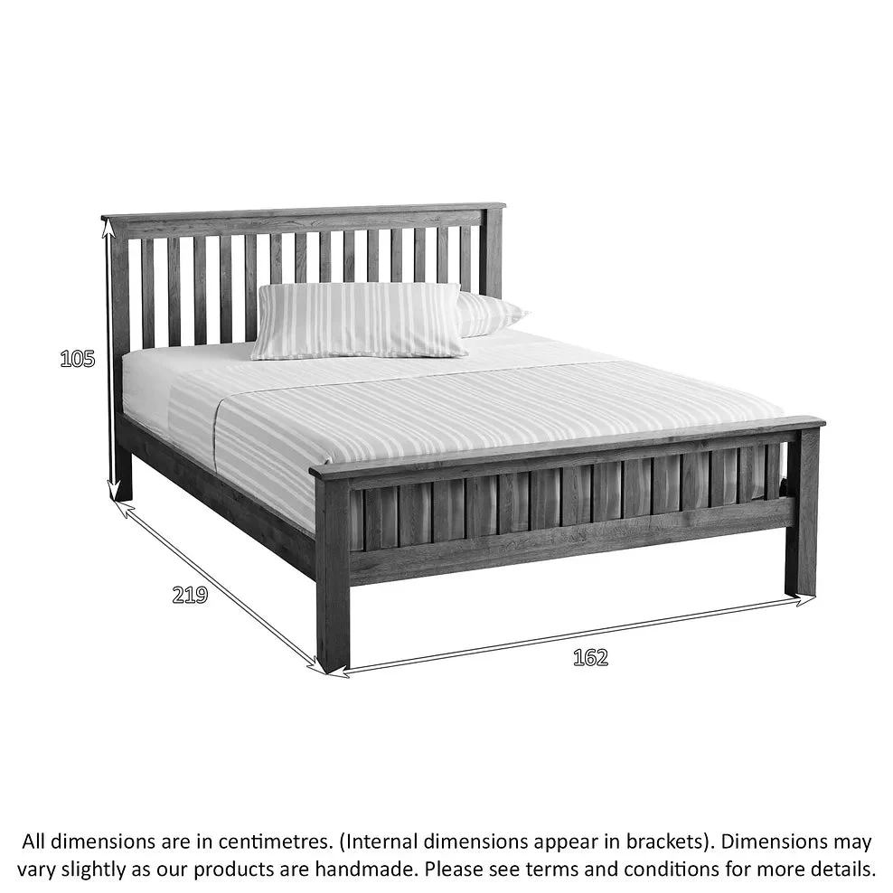 Rustic Country Solid Oak Bed Frame - Image 3
