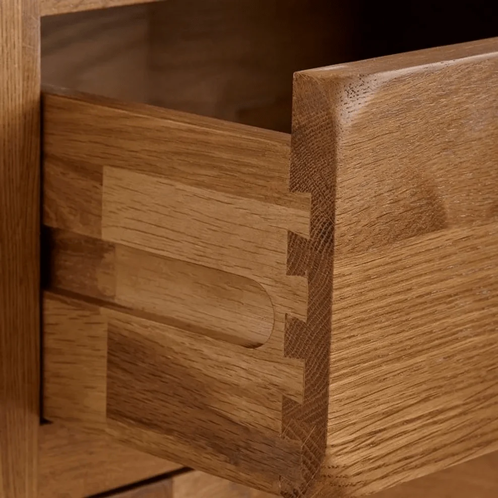 Rustic Country Solid Oak Corner TV Cabinet - Image 4