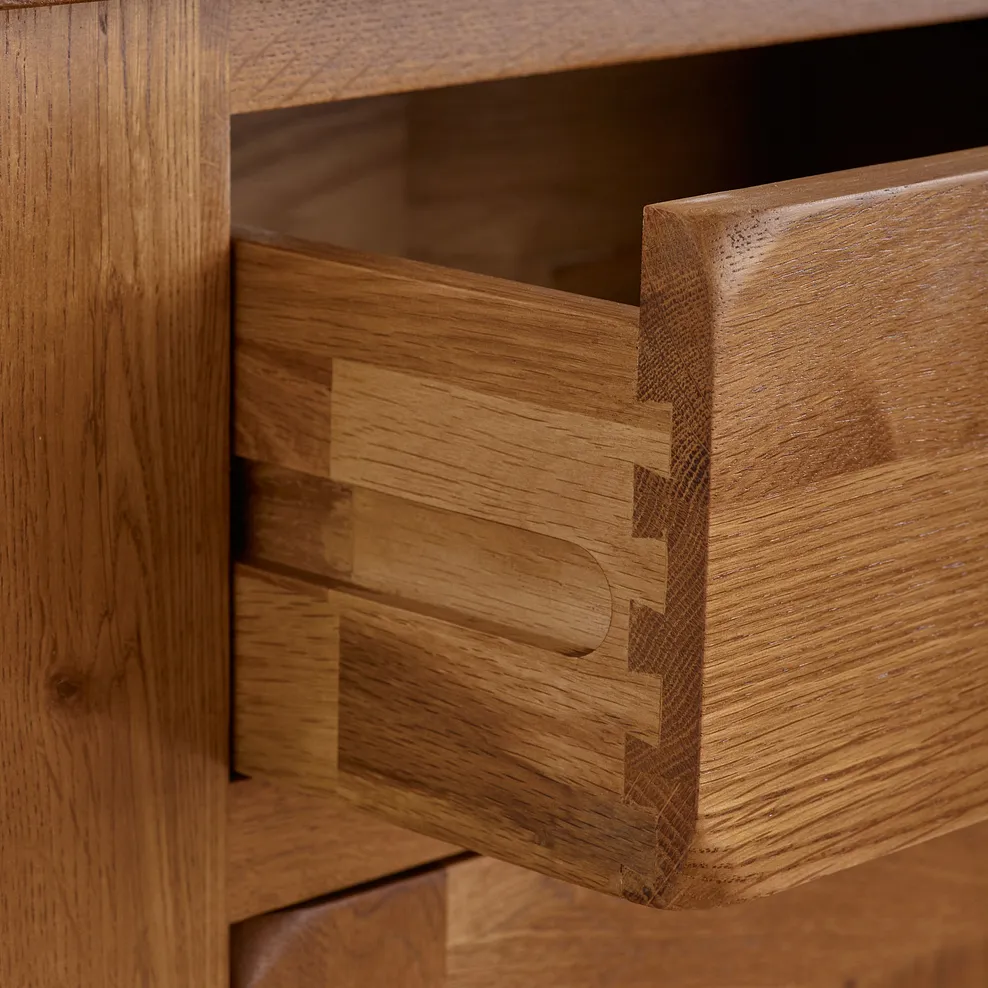 Rustic Country Solid Oak Dressing Table - Image 4
