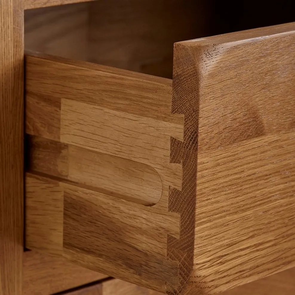 Rustic Country Solid Oak Large Bookcase - Image 4