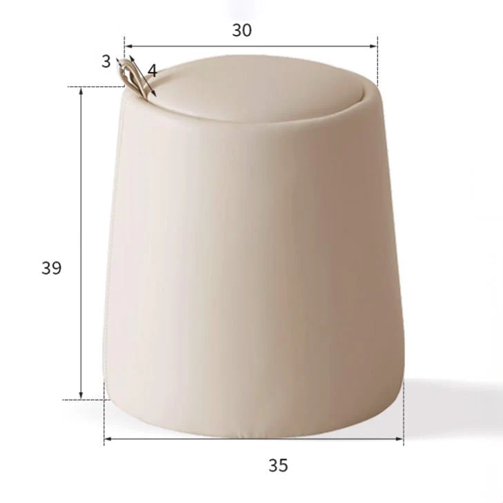 Sala Faux Leather Dressing Stool - Image 6