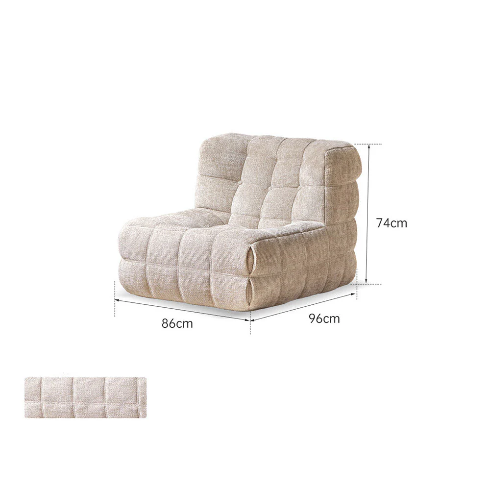 Savoca Fabric Leisure Chair Sofa - Image 12