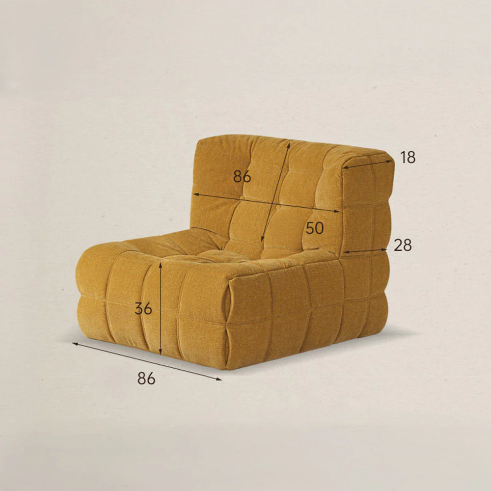 Savoca Fabric Leisure Chair Sofa - Image 13