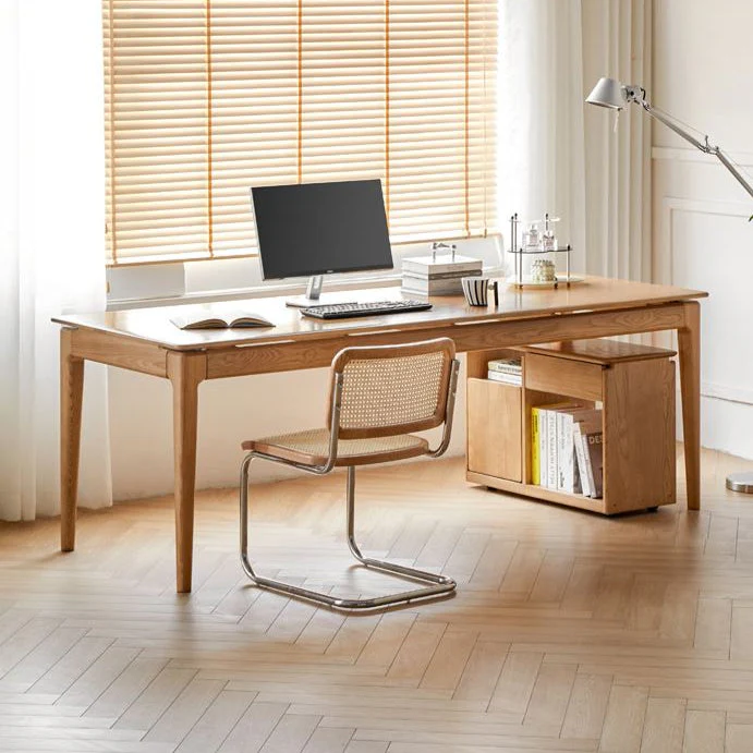 Seattle Natural Solid Ash Large Dining Table Office Desk - Image 5