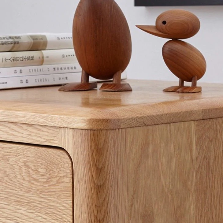 Seattle Natural Solid Oak 2+3 Chest of Drawers - Image 6