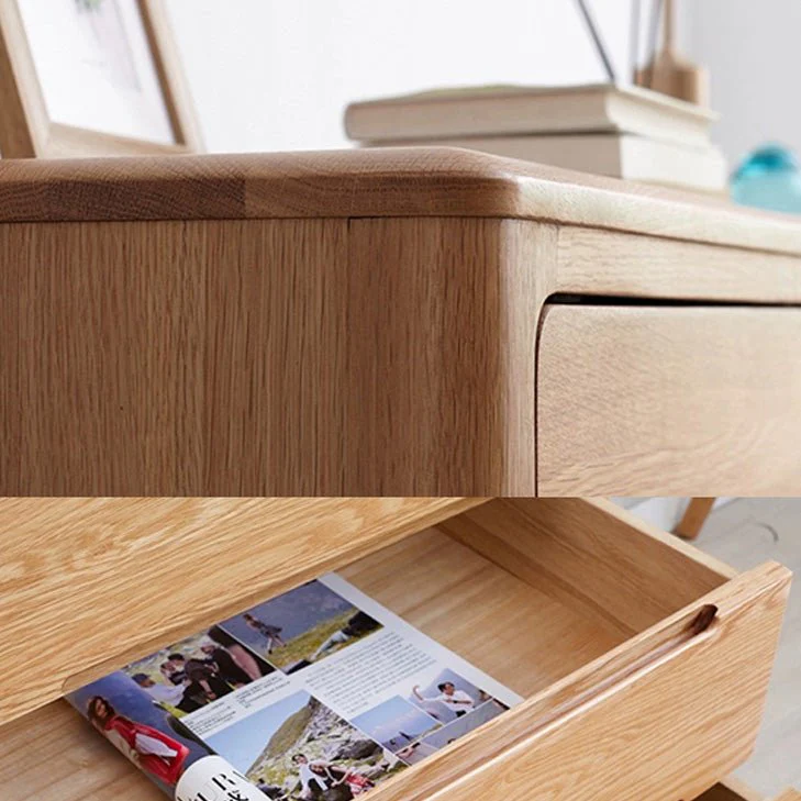 Seattle Natural Solid Oak 2+3 Chest of Drawers - Image 7