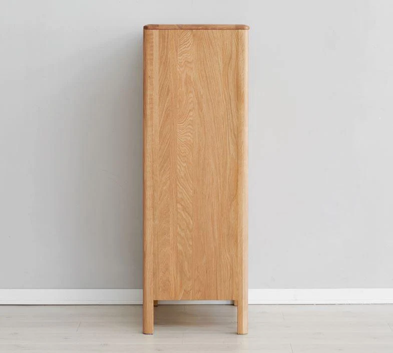 Seattle Natural Solid Oak 5 Drawers Tall Boy - Image 5