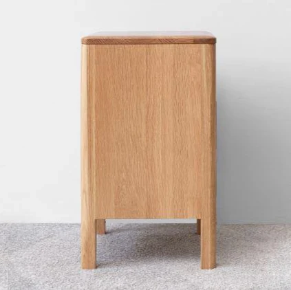 Seattle Natural Solid Oak Bedside Table - Image 4