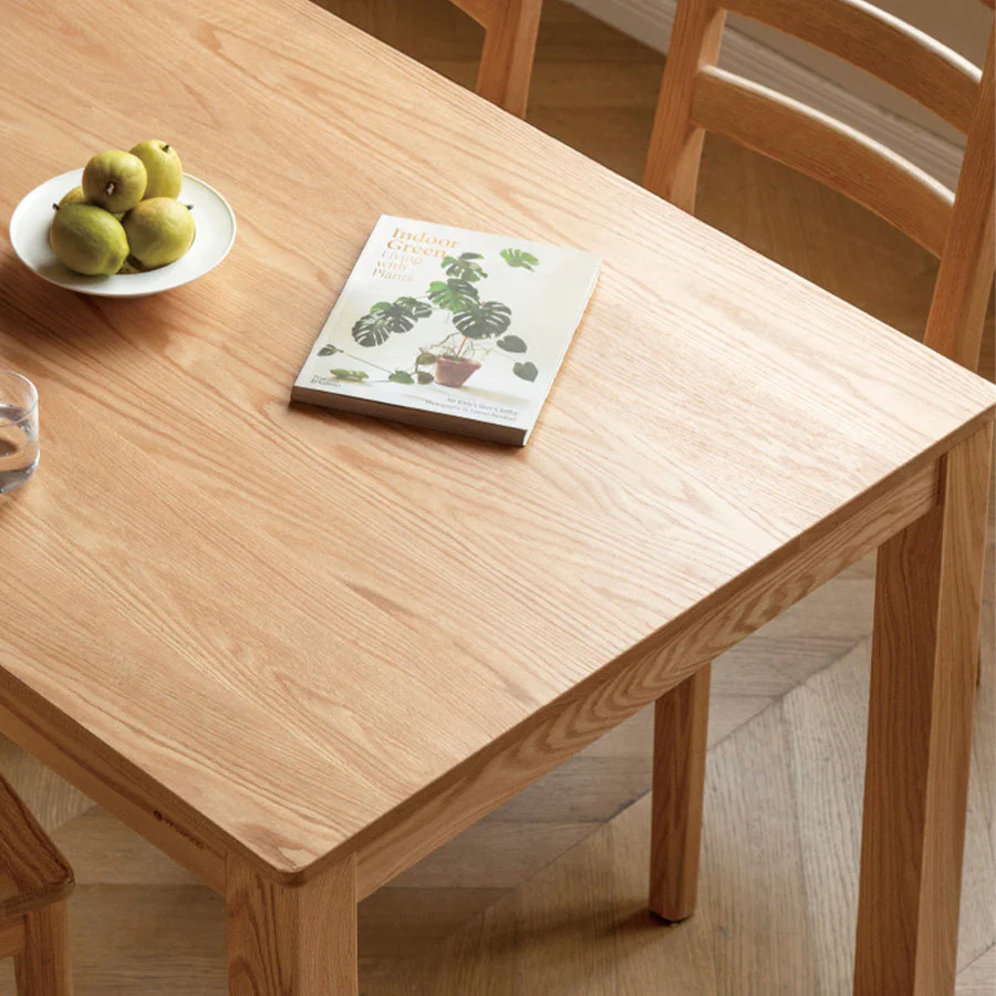 Humbie Natural Solid Oak Dining Table - Image 3