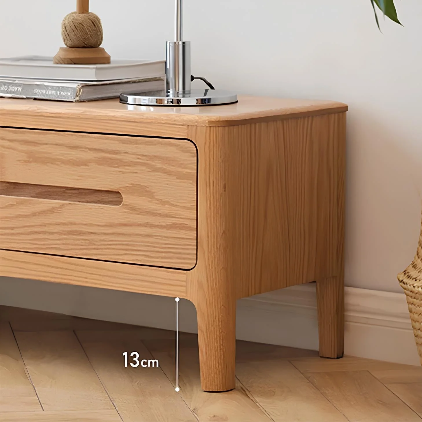 Seattle Natural Solid Oak Entertainment Unit Design Three - Image 7