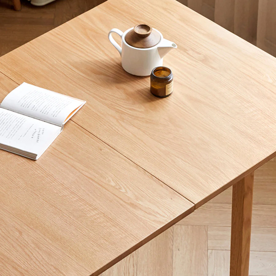Seattle Natural Solid Oak Extending Dining Table - Image 3