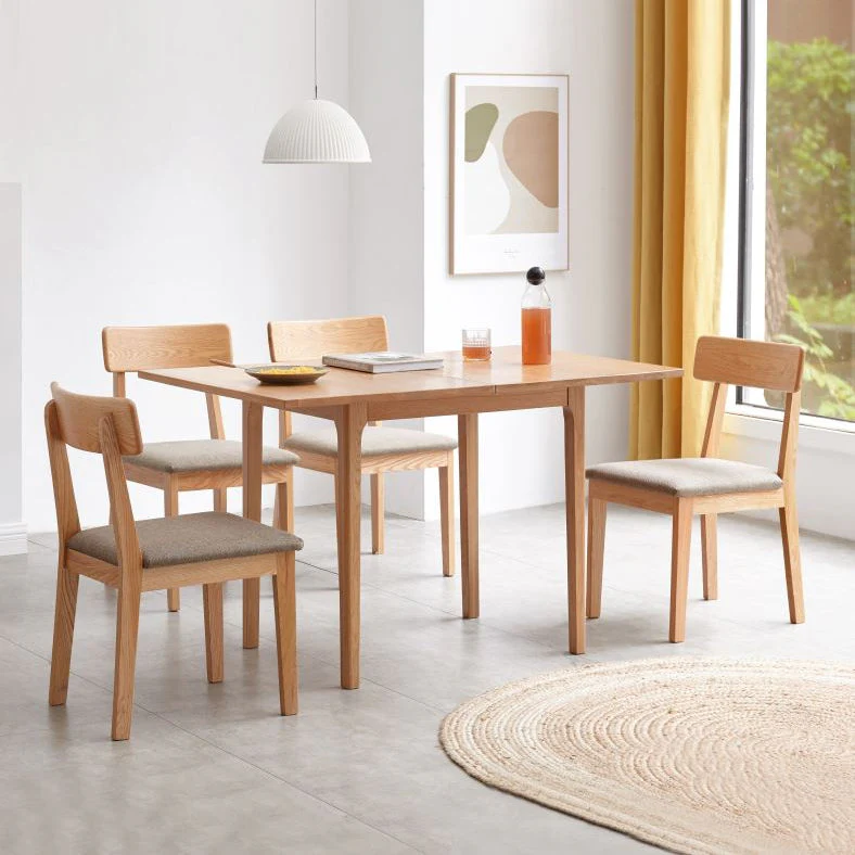 Seattle Natural Solid Oak Extending Dining Table - Image 5