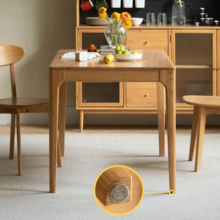 Seattle Natural Solid Oak Large Dining Table - Image 3