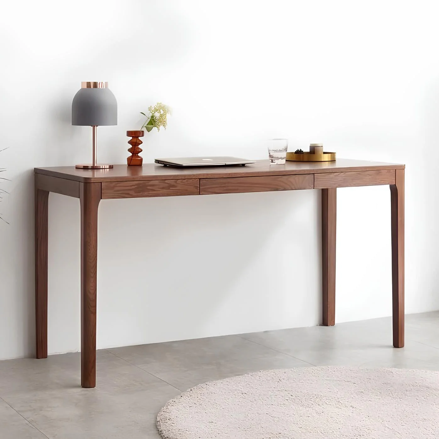 Seattle Natural Solid Oak Writing Desk - Image 10
