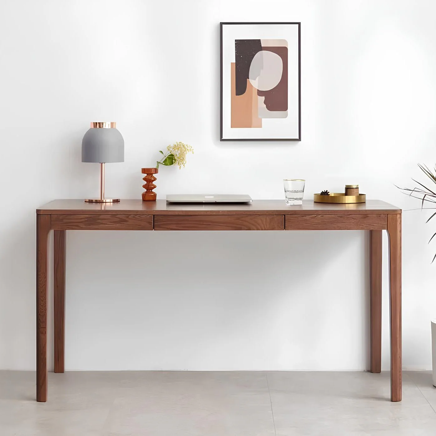 Seattle Natural Solid Oak Writing Desk - Image 9