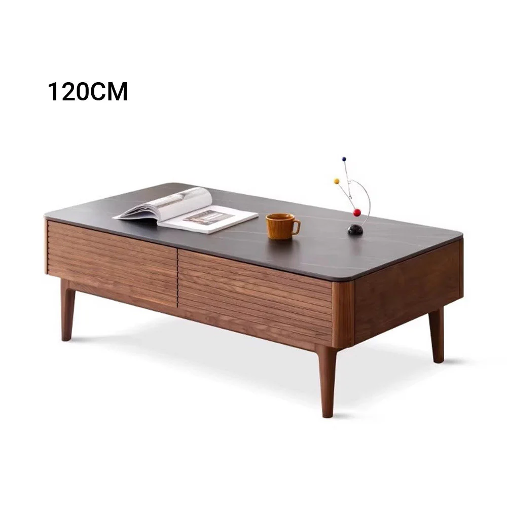 Seattle Natural Solid Walnut Coffee Table - Image 13