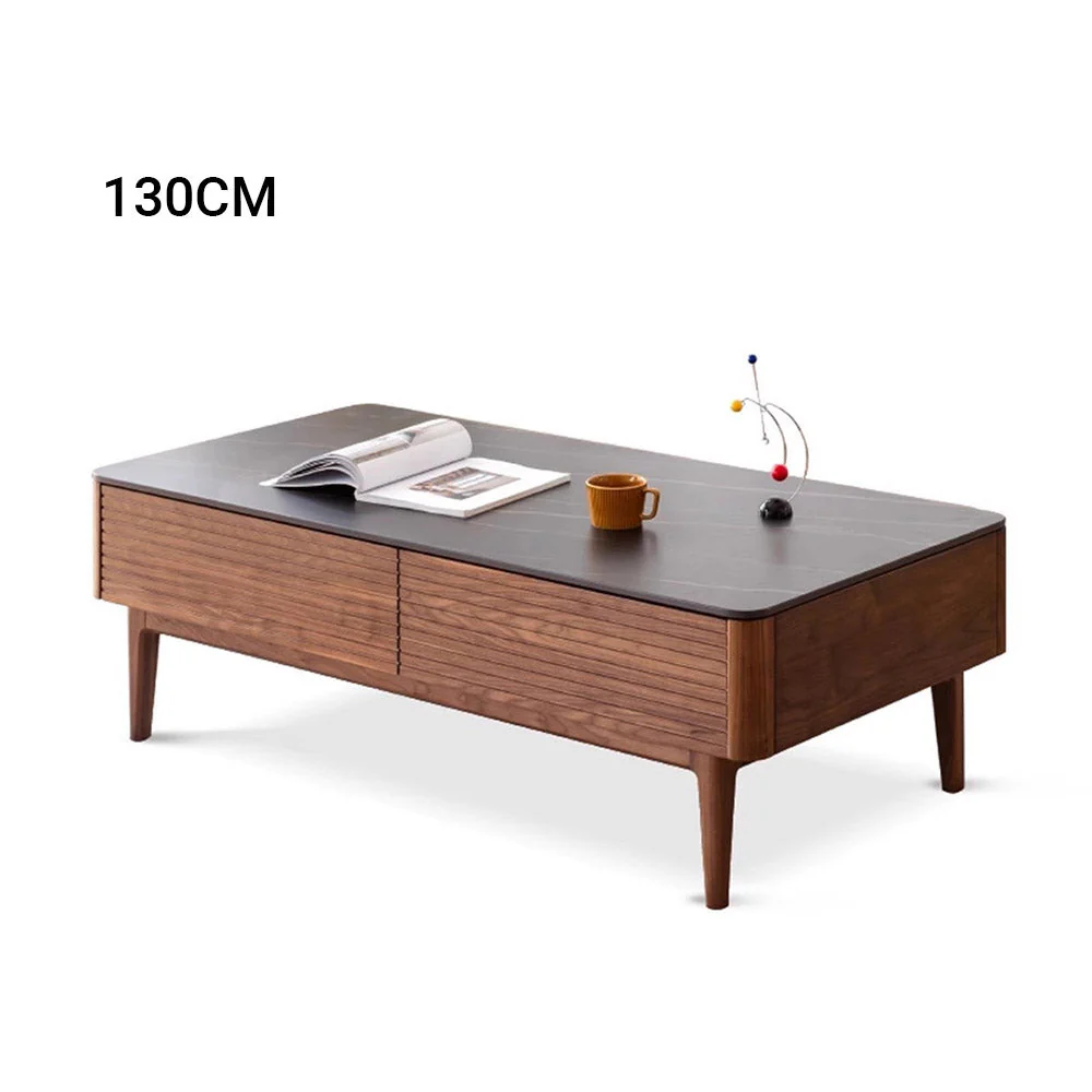 Seattle Natural Solid Walnut Coffee Table - Image 14